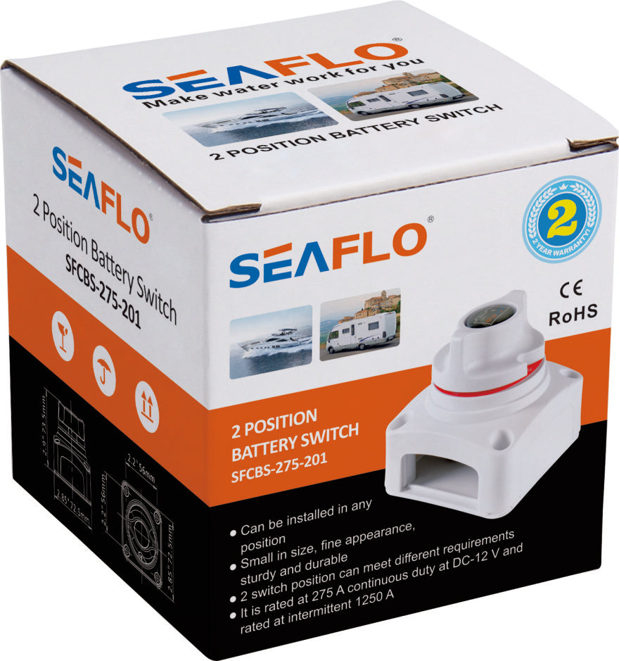 SEAFLO Battery Master Switch 275A 50V | SFCBS-275-201
