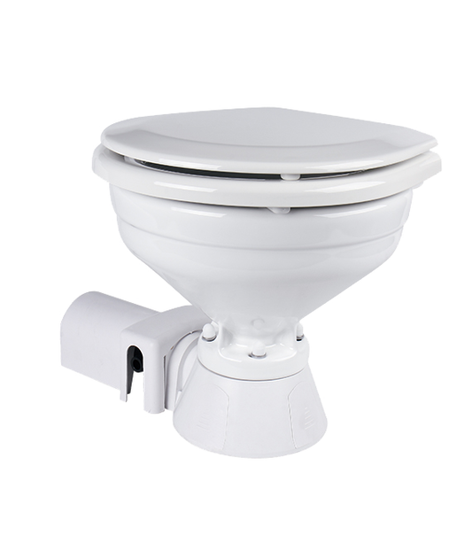 SEAFLO Electric Marine Toilet 12V/24V – Compact Self-Priming Macerator Flush System
