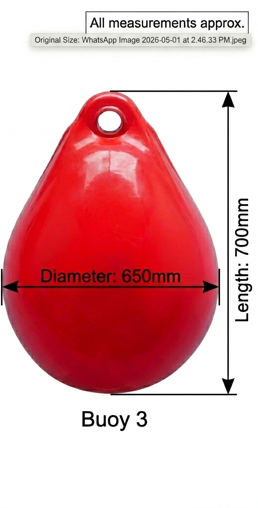 PVC Round Ball Fender – Marine Boat Buoy
