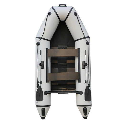 MC280-1 Inflatable Fishing Boat | 2.8m 4-Person PVC Dinghy with Wood Floor