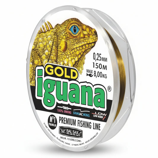 Fishing Line Iguana Gold