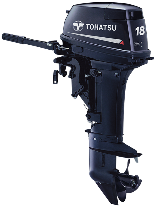 Tohatsu M18E2 18HP 2-Stroke Outboard Engine | Long Shaft with Control